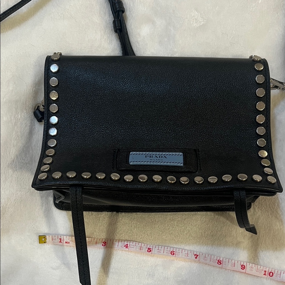 Black Studded Crossbody Bag